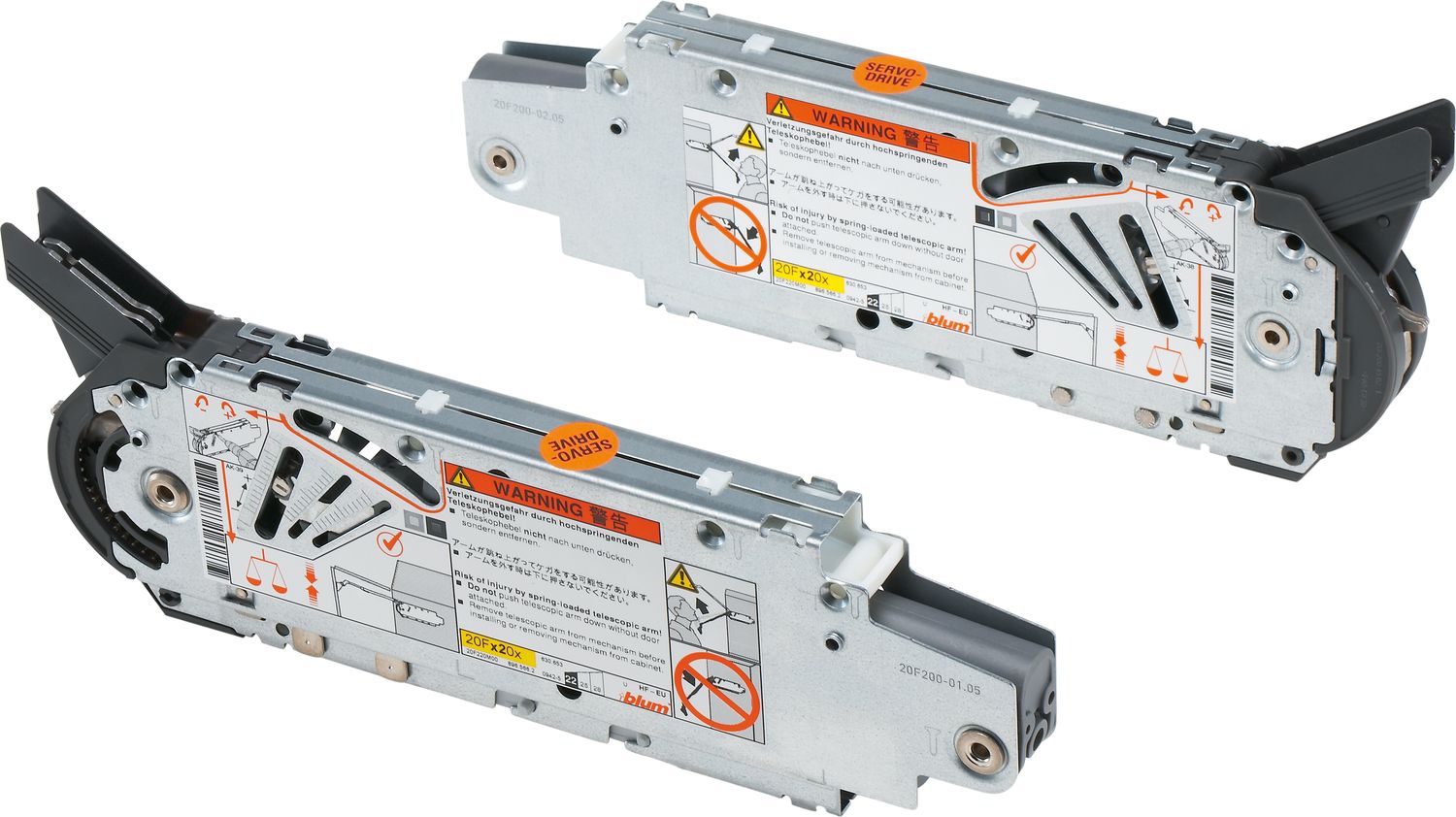 AVENTOS HF erőhordozó (készlet), TF=2600 -5500 (2 db esetén), a SERVO-DRIVE alkal