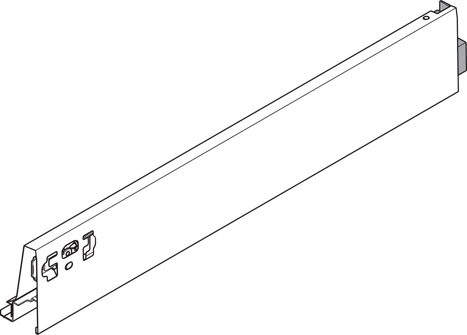 TANDEMBOX káva, magassága M (83 mm), NH= 400 mm, jobb, a TANDEMBOX intivo/antaro