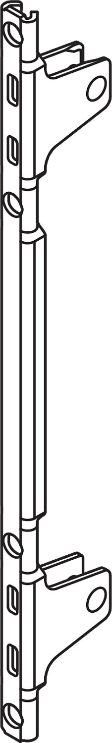 LEGRABOX Előlaprögzítő, magasság C, Csav arok, szimmetrikus