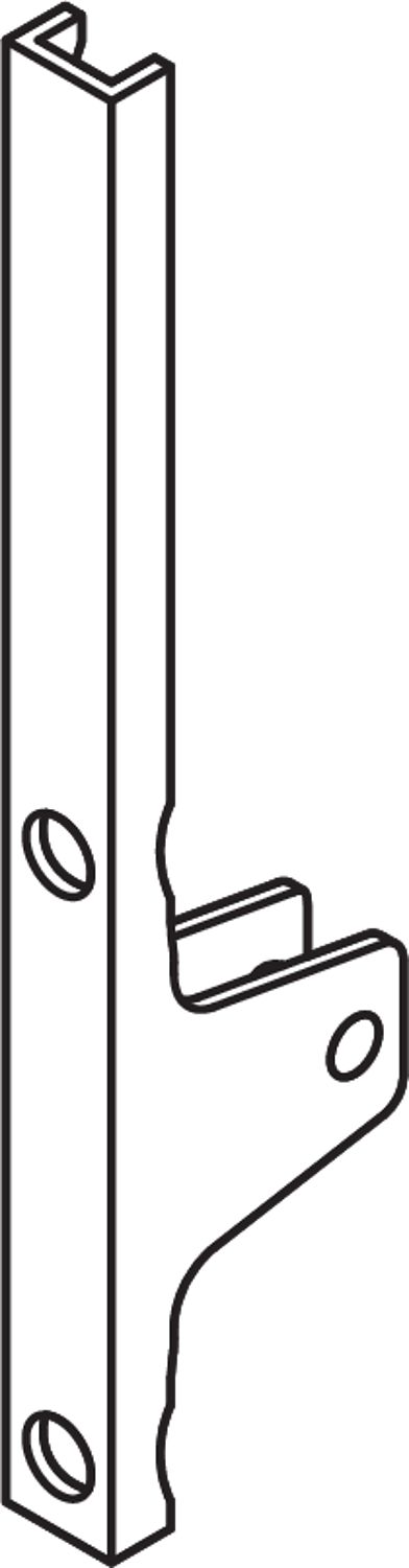 LEGRABOX Előlaprögzítő, magasság K, Csav arok, szimmetrikus