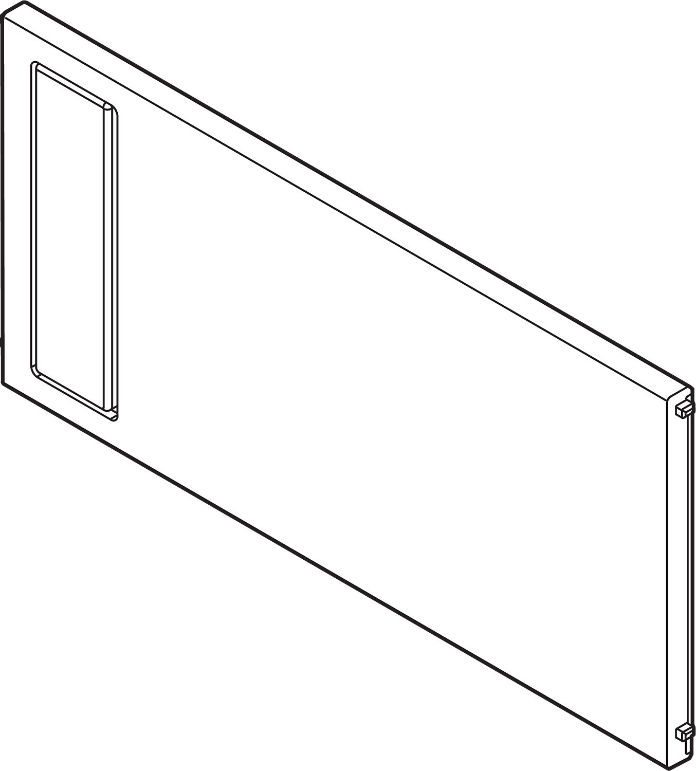 AMBIA-LINE Keresztosztó a LEGRABOX Front kihúzású fiók (ZC7F400RSP), Műanyag