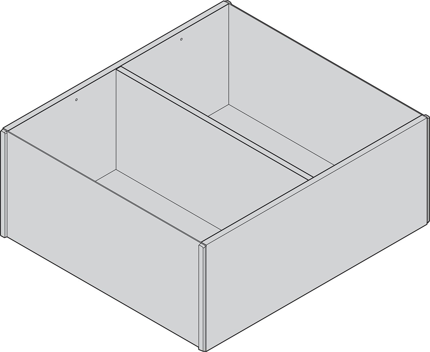 AMBIA-LINE Keret a LEGRABOX Frontkihúzás ú fiók, Fadesign, tól NH=270 mm, Széless