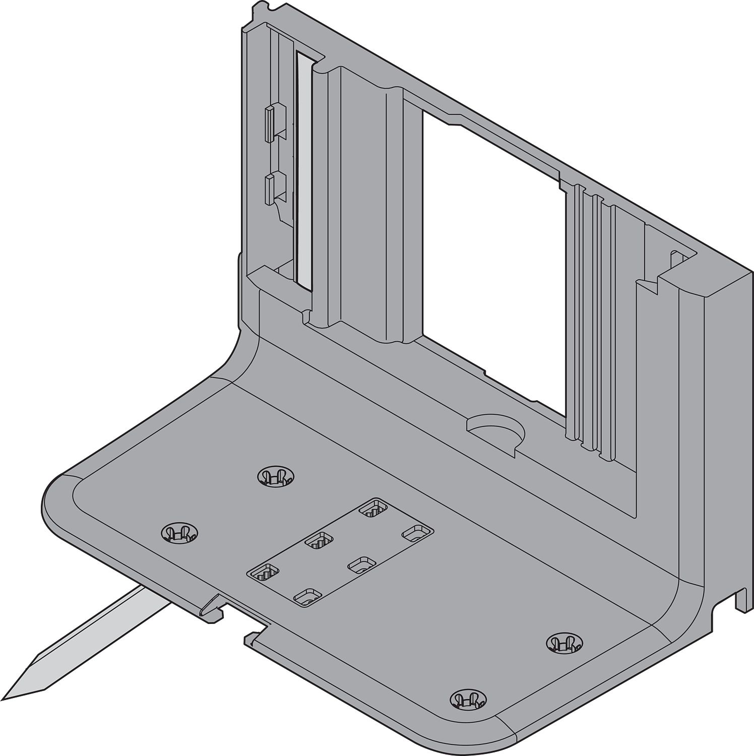 SERVO-DRIVE rögzítőelem 1 meghajtó egysé ghez, kábellel (kábel túllógás 800 mm)