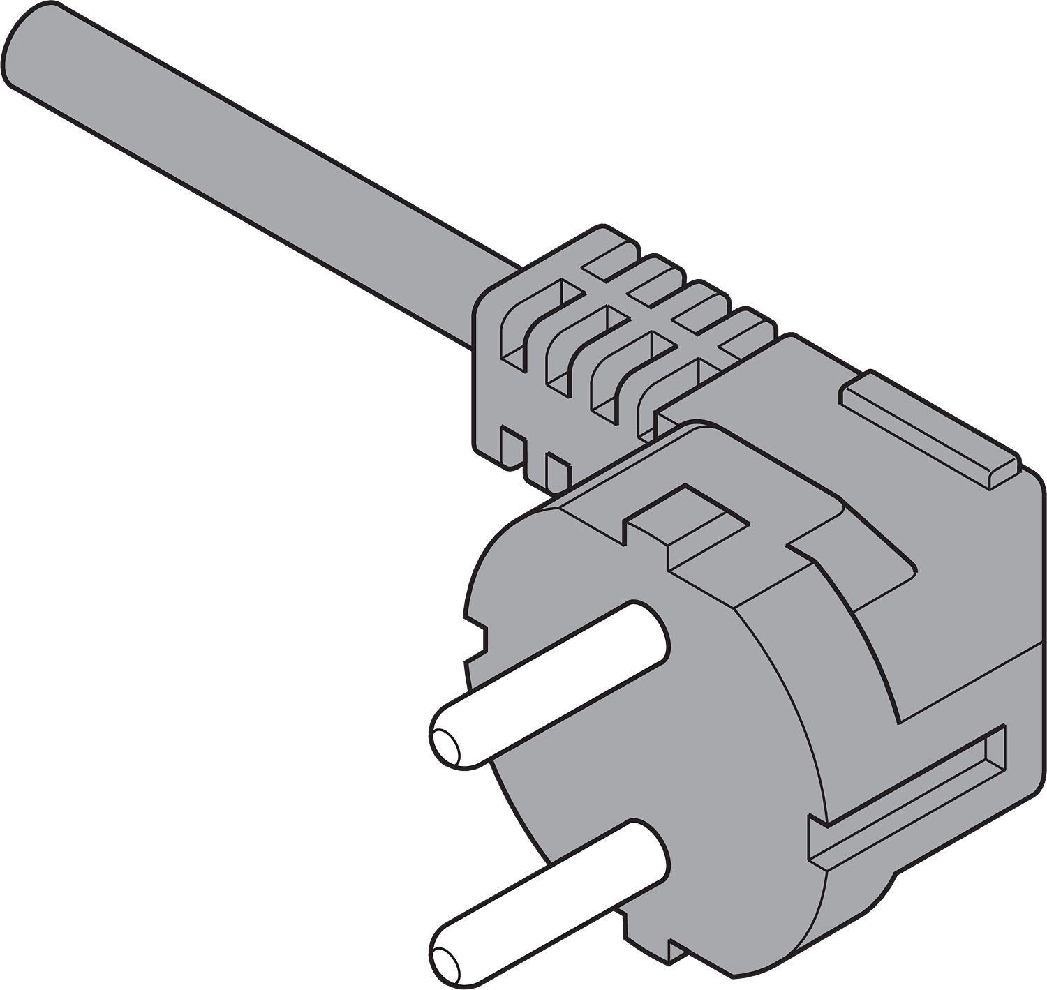 SERVO-DRIVE hálózati adapter, Európa, UK  nélkül, 2 m