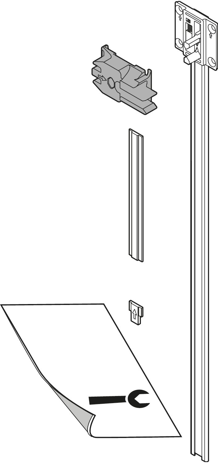 CABLOXX Retesztartó rúd, készlet (Retesz tartó rúd), BKM=562 mm