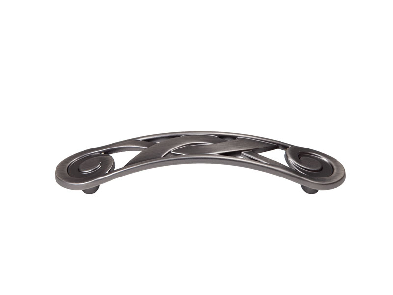 BÚTORFOGANTYÚ 1028 C/103 96 SZÁLCSISZOLT  FEKETE NIKKEL