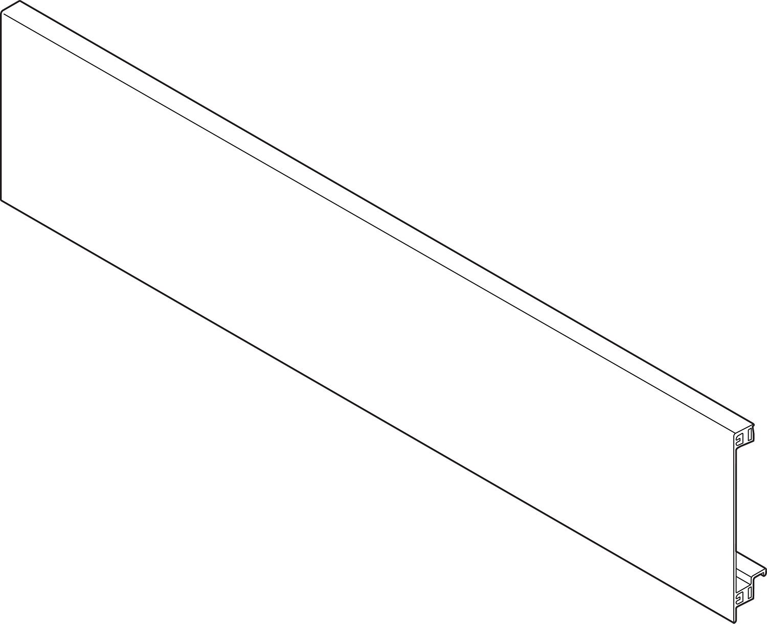 Legrabox előlap belső fiókhoz Belső fiók és kihúzó kereszttartóval