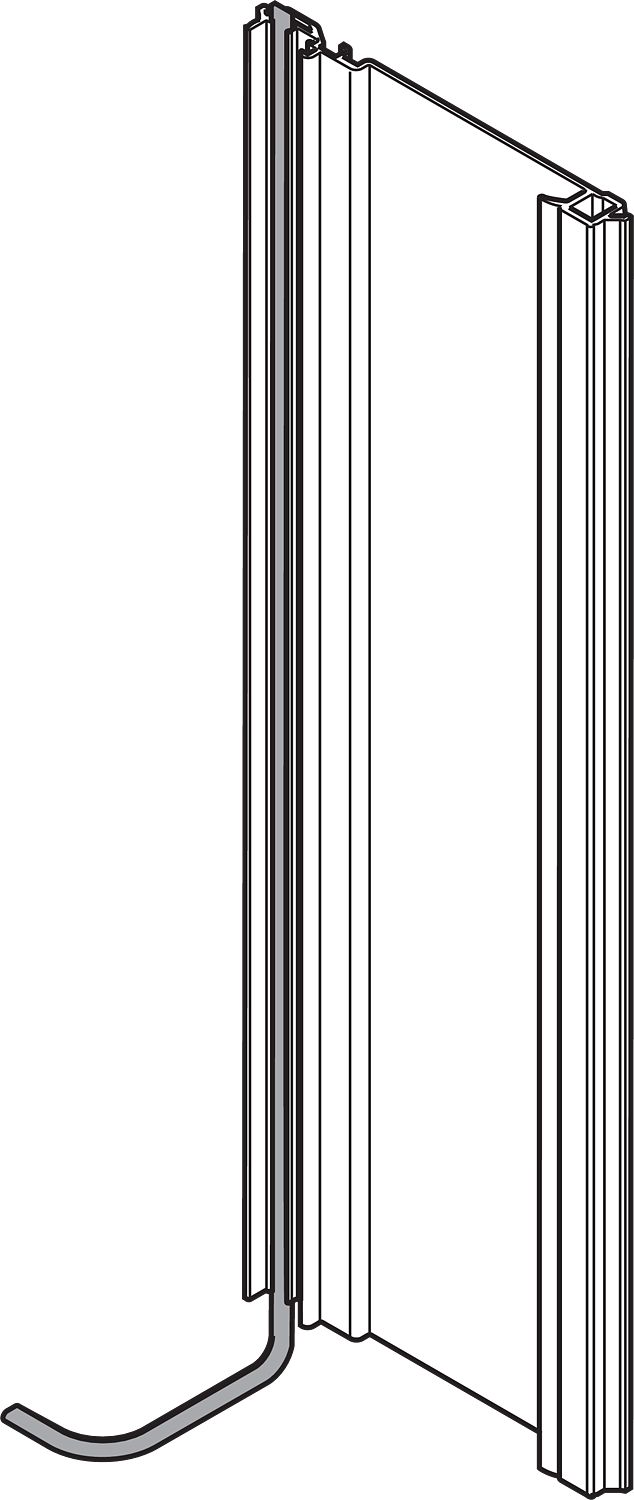 SERVO-DRIVE tartóprofil függőleges, hoss zúság=650 mm, BKM=660-669 mm, kábellel (