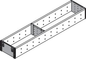 ORGA-LINE fiókosztó-szett (részleges kit öltésű), TANDEMBOX fiókhoz, NH=500 mm, s