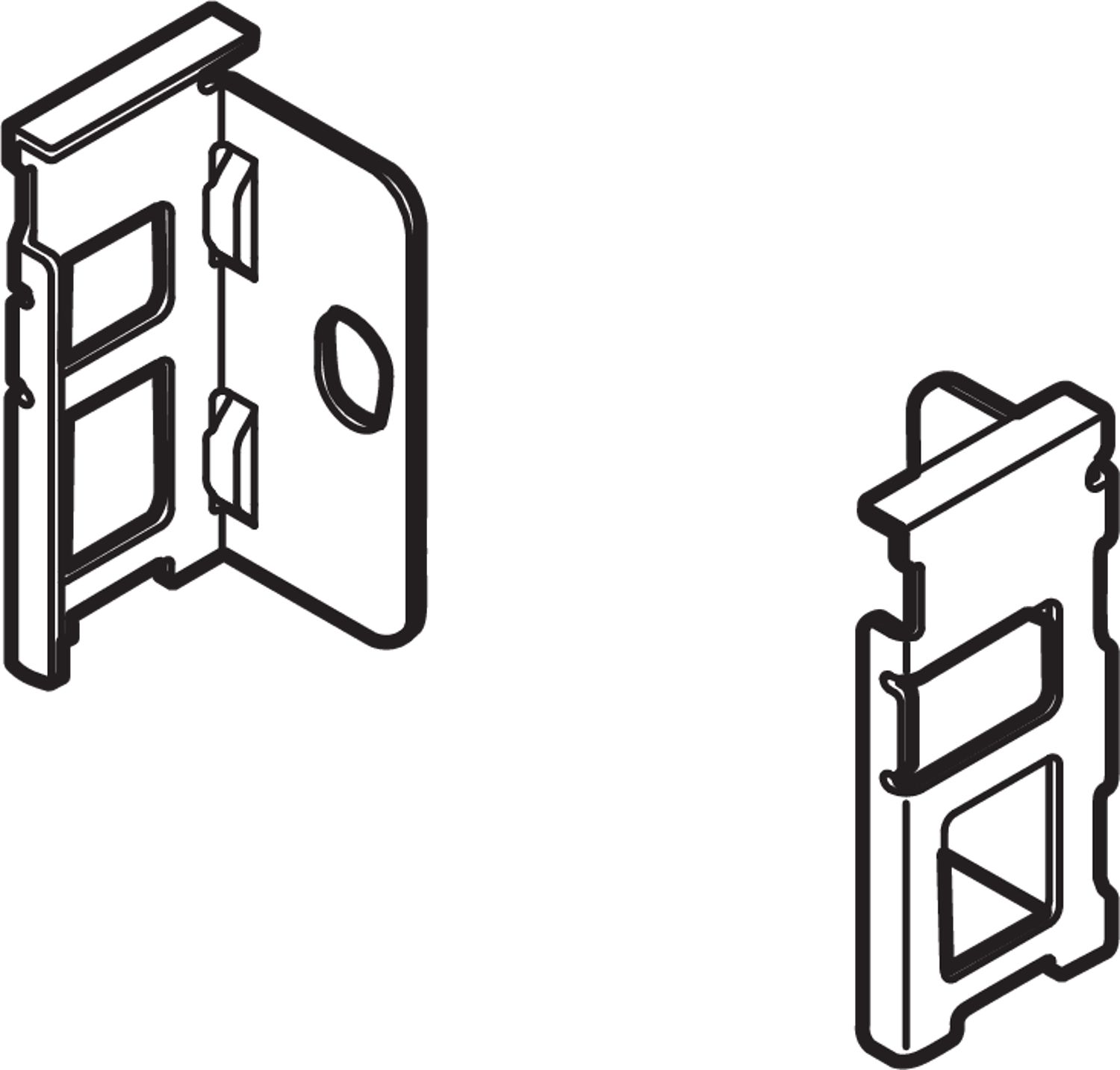 LEGRABOX N (80 mm), jobb+bal LEGRABOX N (80 mm), jobb+bal