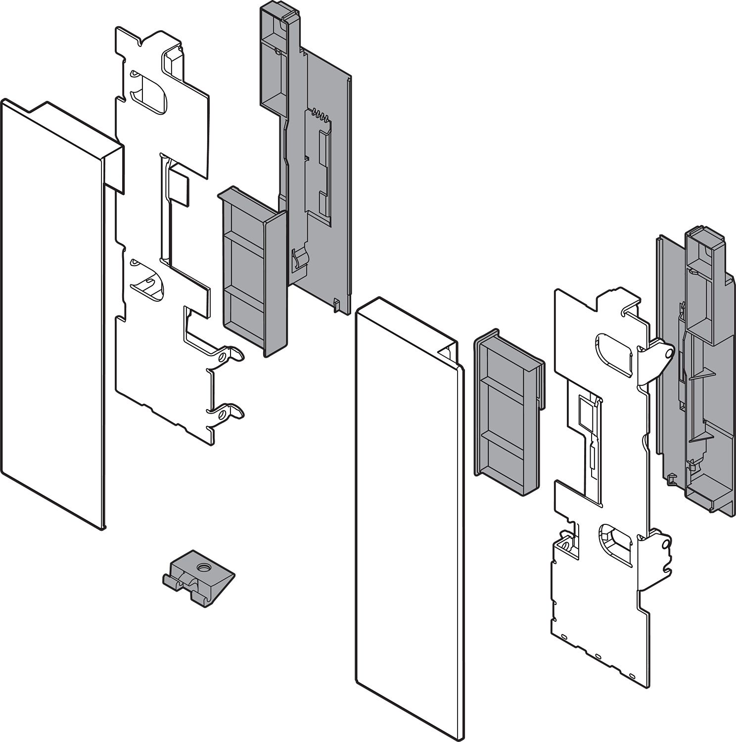 LEGRABOX előlapárögzítő,mag C jobb+bal LEGRABOX előlapárögzítő,mag C jobb+bal